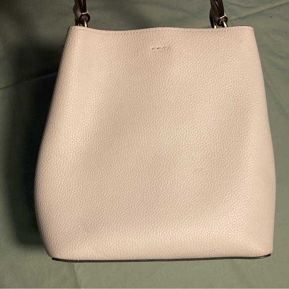 Coach 1011 Town Bucket chalk white pebbles Leather Shoulder Bag - Picture 6 of 11